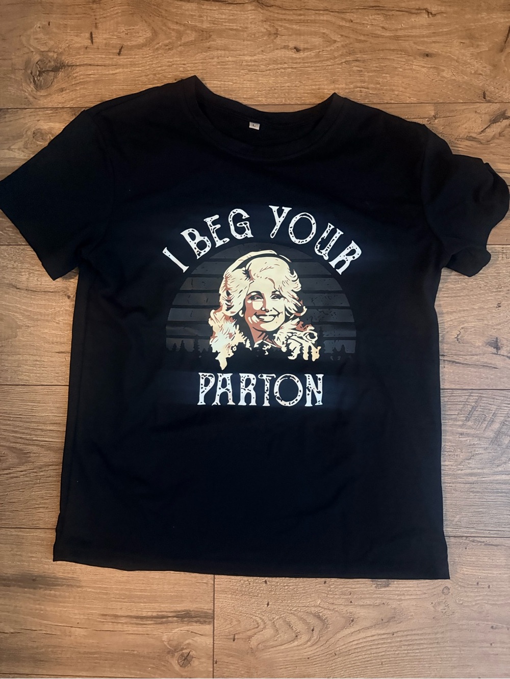 I Beg Your Parton Graphic Tee - Black NWOT